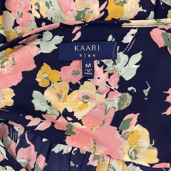 Kaari Blue Floral Blouse - Picture 9 of 10